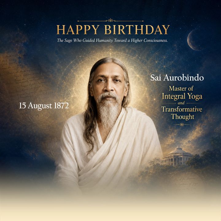 Sri Aurobindo 5 poster design