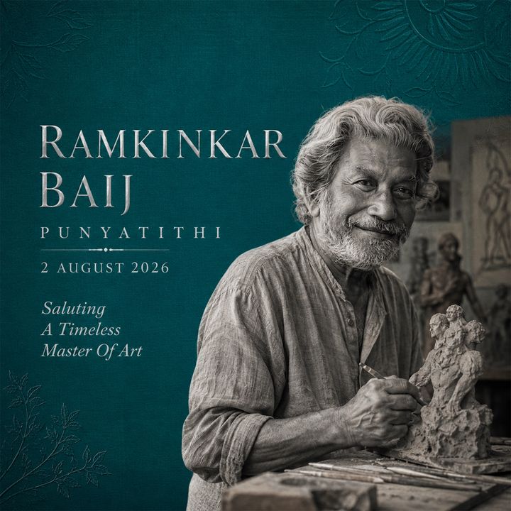 Ramkinkkar Baij Punyatithi 1 poster design