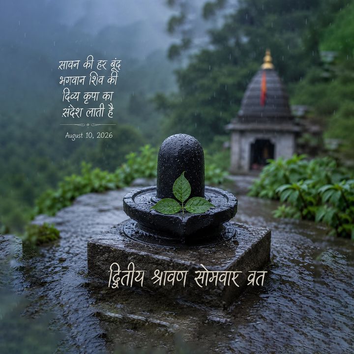 Second Shravan Somvar Vrat 2 poster design