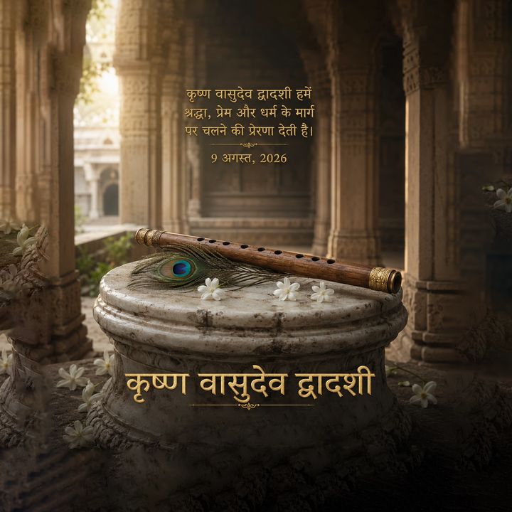 Krishna Vasudeva Dwadashi 4 poster design