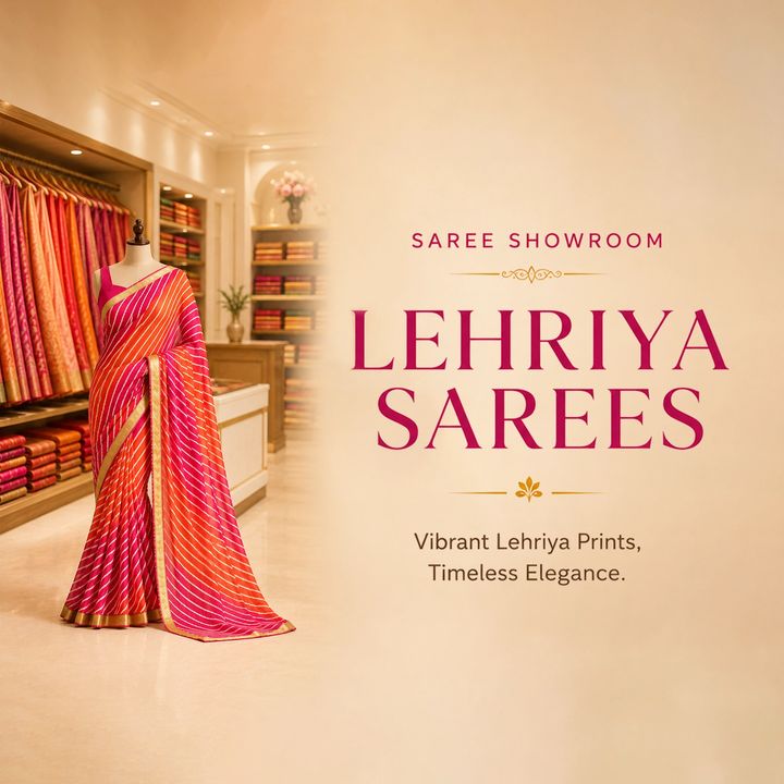 Saree Showroom 11 poster design
