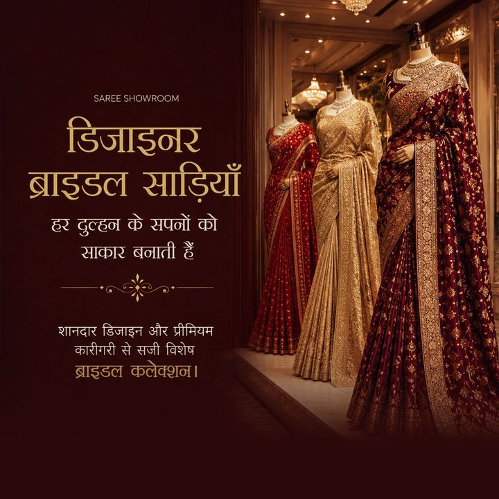 Saree Showroom 15 poster design