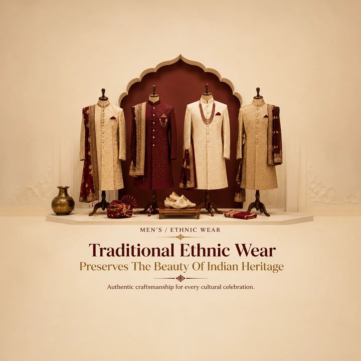 Men's / Ethnic Wear 1 poster design