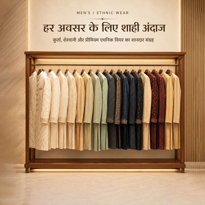 Men's / Ethnic Wear 2 poster design