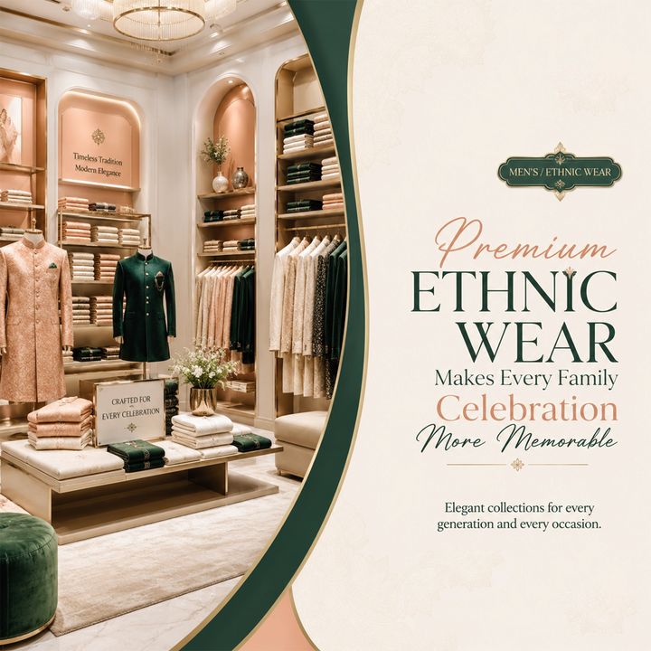 Men's / Ethnic Wear 5 poster design