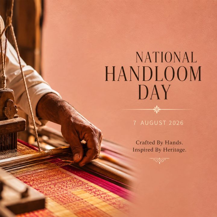 National Handloom Day 3 poster design