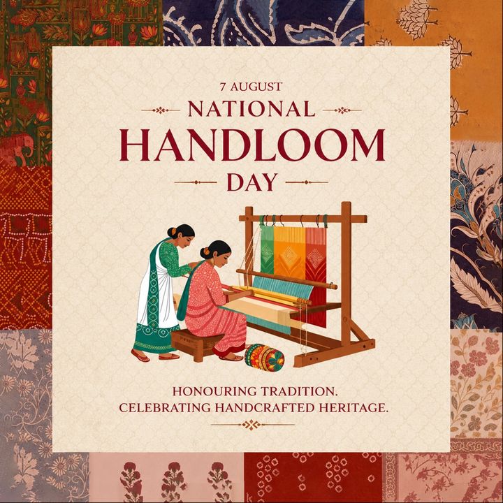National Handloom Day 5 poster design