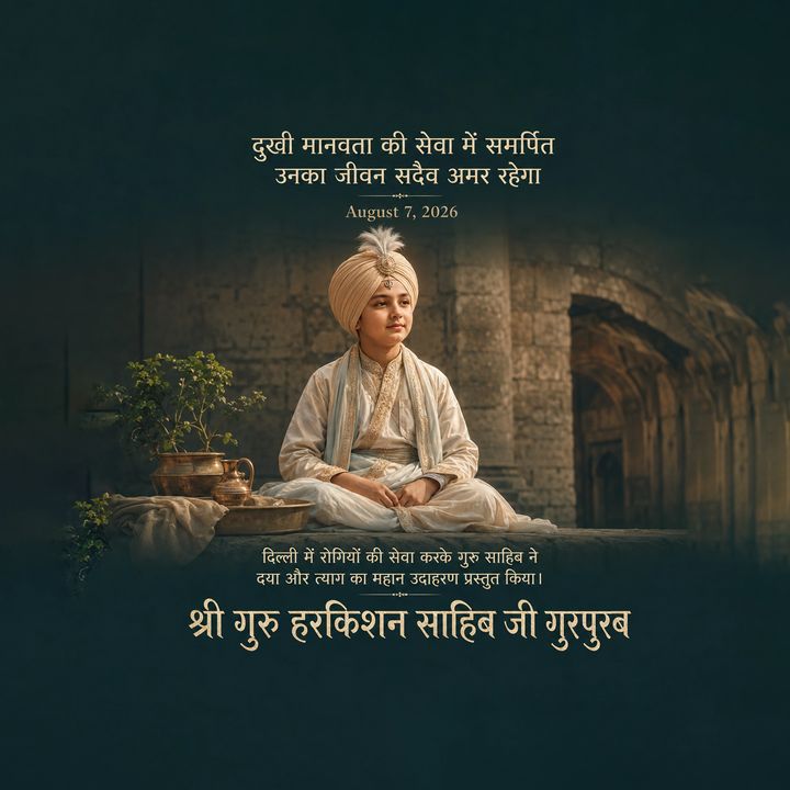 Guru Harikrishna Shahab Ji 2 poster design