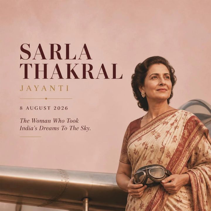 Sarla Thakhral Ji Jayanti 3 poster design