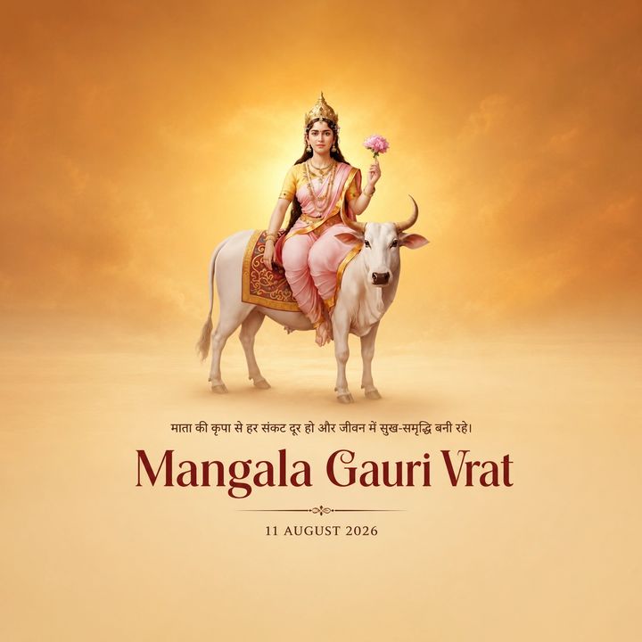 Second Mangala Gauri Vrat 2 poster design