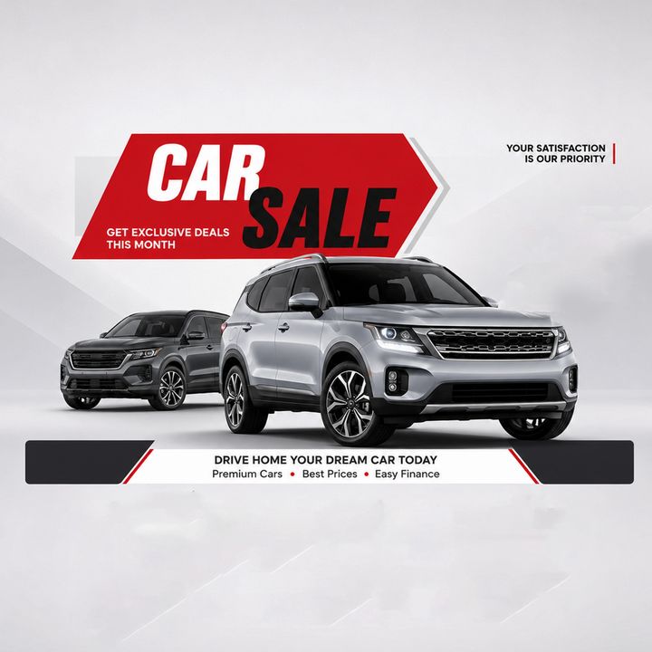 Automobile Sales / Showroom 1 poster design