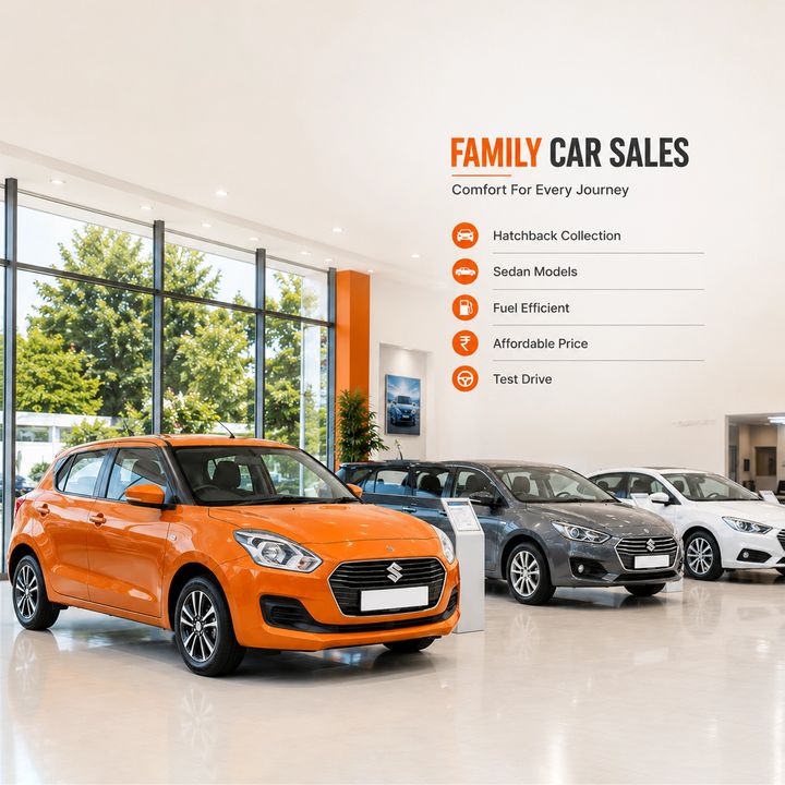 Automobile Sales / Showroom 3 poster design