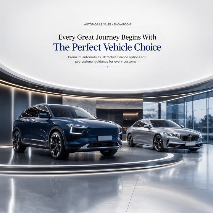 Automobile Sales / Showroom 5 poster design