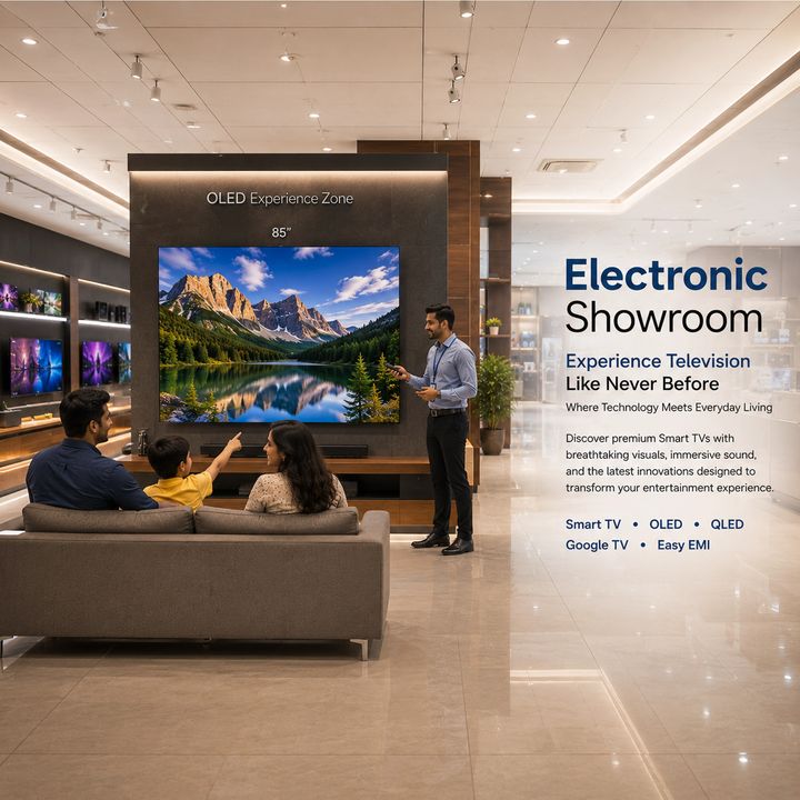 Electronics Showroom (tv/fridge/wm/ac) 15 poster design