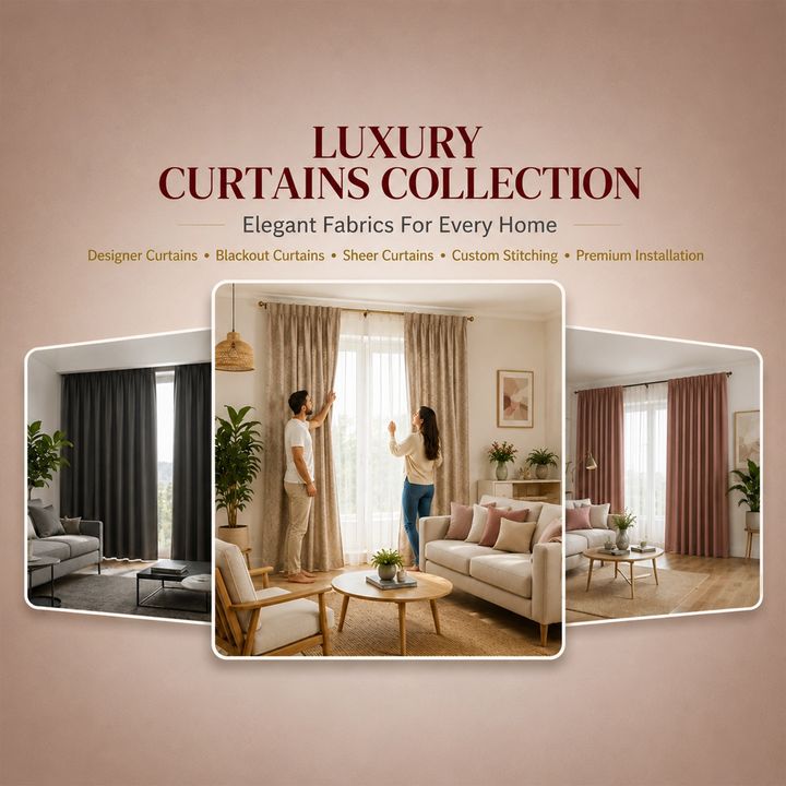 Curtains and Home Furnishing9 poster design