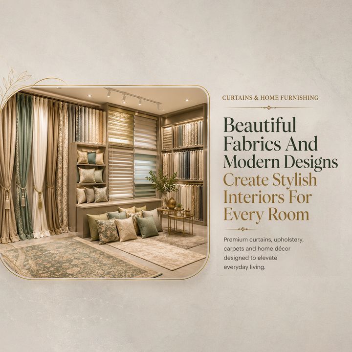 Curtains and Home Furnishing12 poster design
