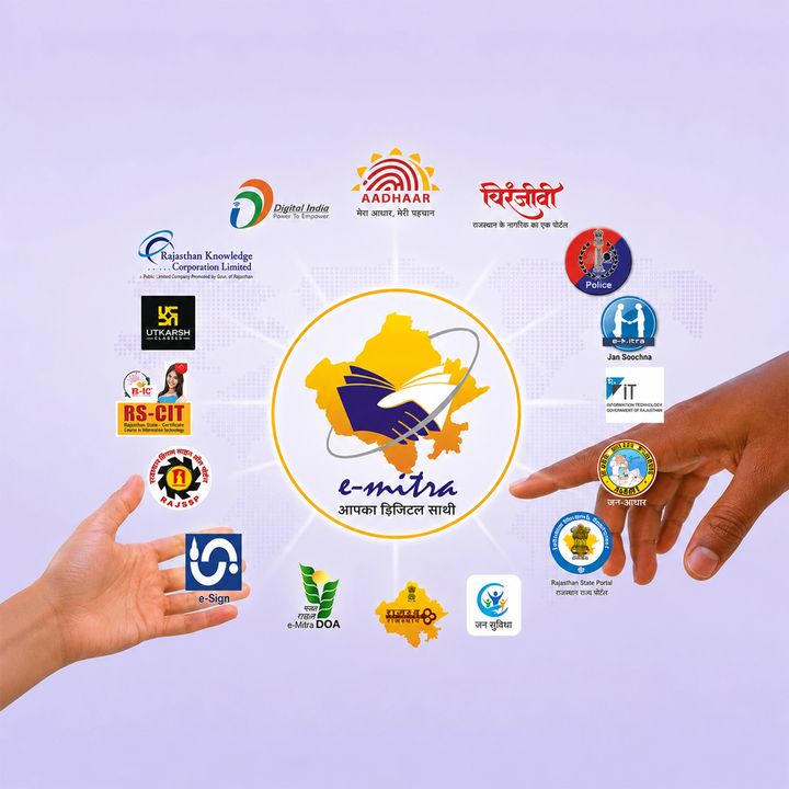 Emitra / Csc Centre 4 poster design
