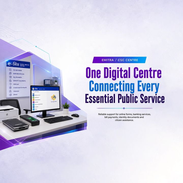 Emitra / Csc Centre 13 poster design