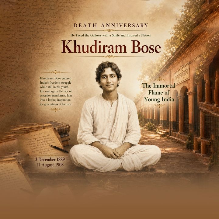 Khudiram Bose Balidan Diwas 10 poster design