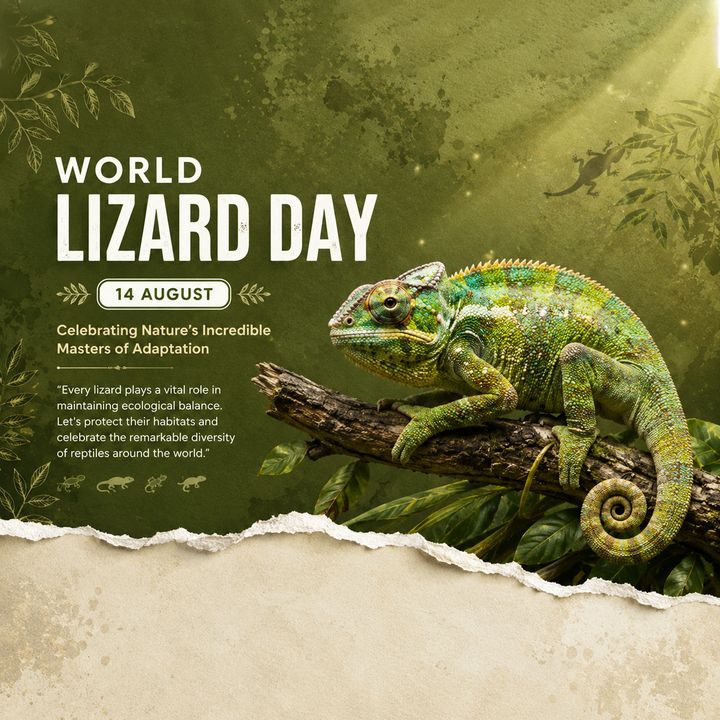 World Lizard Day 3 poster design
