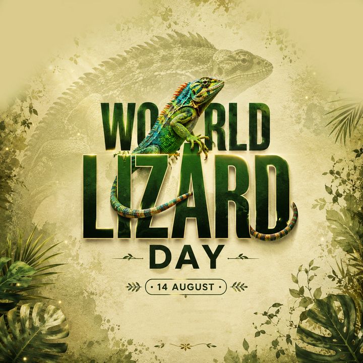 World Lizard Day 4 poster design