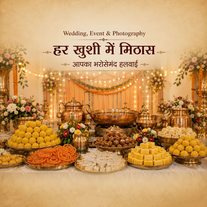 Halwai 14 – Wedding, Events & Photography poster design
