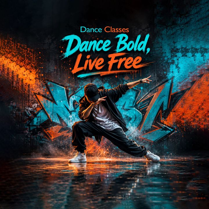 Dance Classes 8 poster design