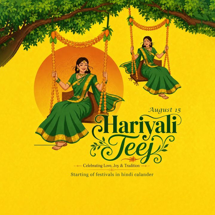Hariyali Teej 2 poster design