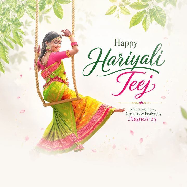 Hariyali Teej 3 poster design