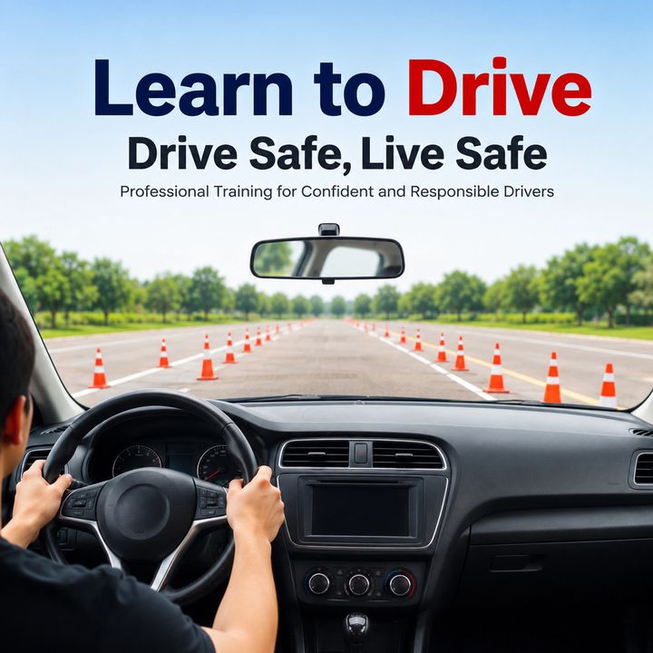 Driving School 5 poster design