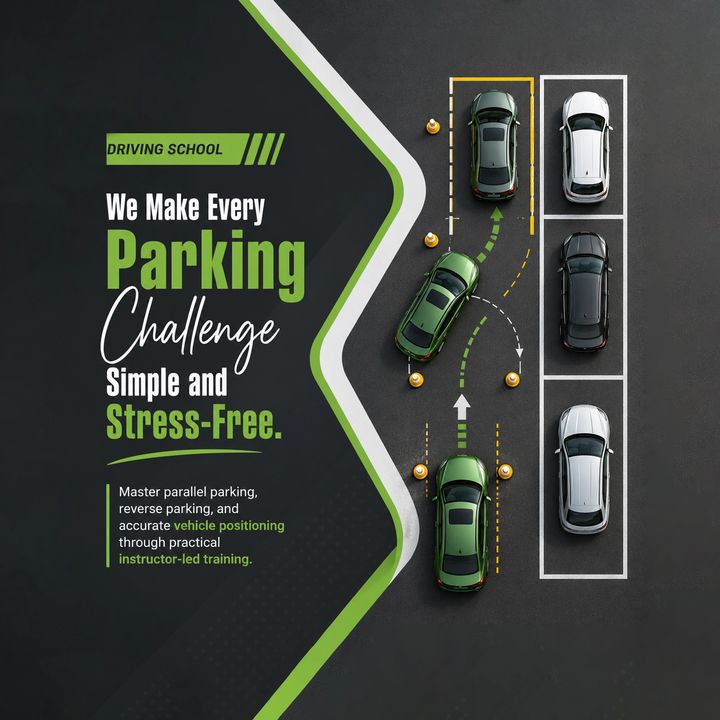 Driving School 12 poster design