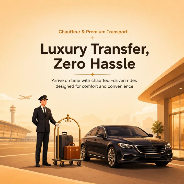 Airport Transfer 12 – Taxi Rentals & Garages & Showrooms poster design