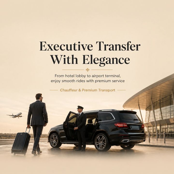 Airport Transfer 14 – Taxi Rentals & Garages & Showrooms poster design