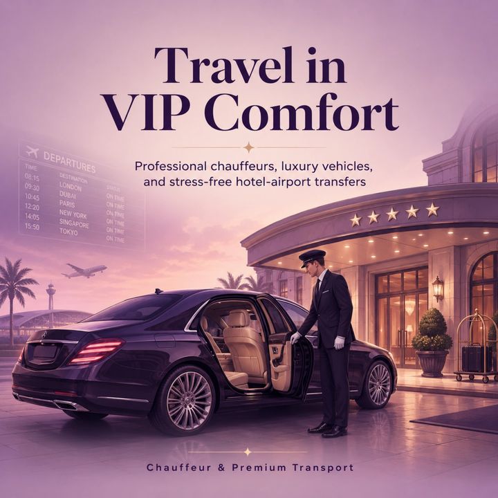Airport Transfer 15 – Taxi Rentals & Garages & Showrooms poster design