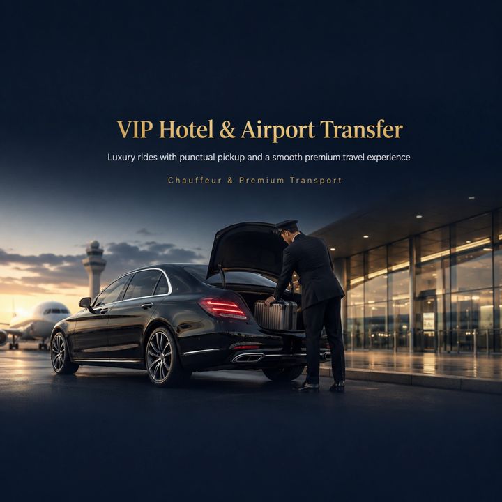 Airport Transfer 18 – Taxi Rentals & Garages & Showrooms poster design