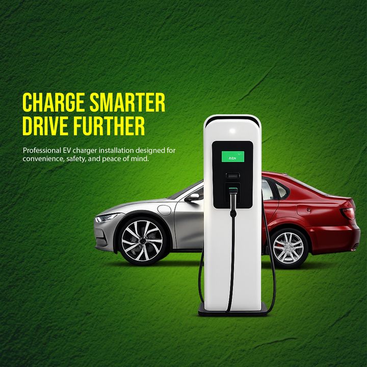 EV Charger Installation 3 – Taxi Rentals & Garages & Showrooms poster design