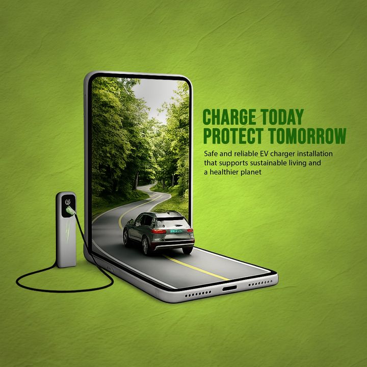 EV Charger Installation 4 – Taxi Rentals & Garages & Showrooms poster design