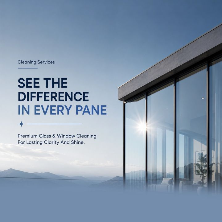 Glass and Window Cleaning 4 – Repair & Home Services poster design