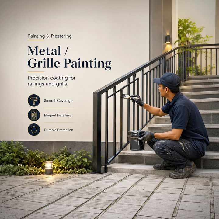 Metal and Grille Painting 1 – Construction & Contractors poster design