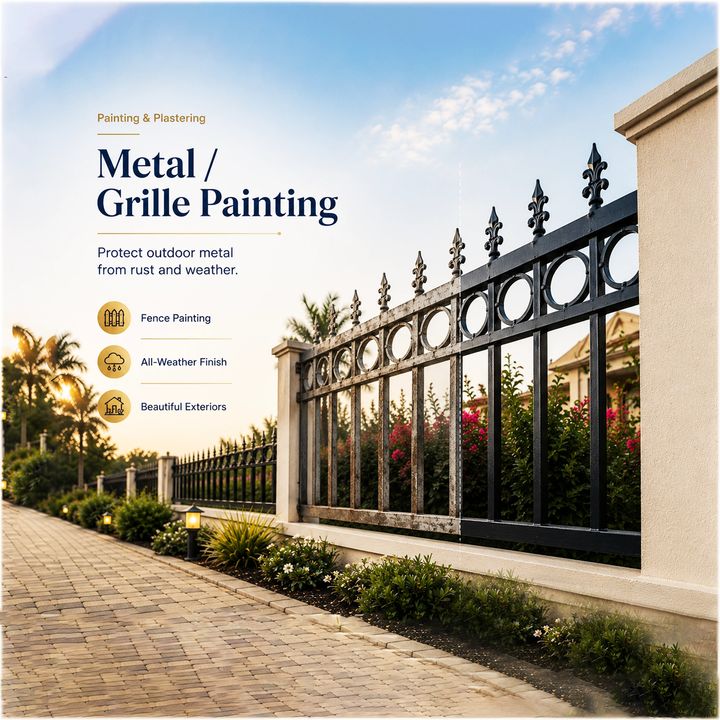 Metal and Grille Painting 2 – Construction & Contractors poster design