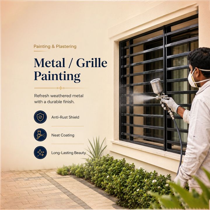 Metal and Grille Painting 3 – Construction & Contractors poster design