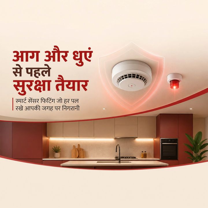 Fire & Smoke Sensor Fitting 5 – Building Material & Hardware poster design