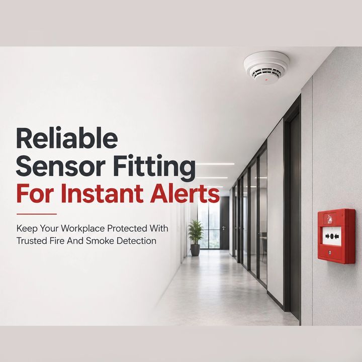 Fire and Smoke Sensor 9 – Building Material & Hardware poster design