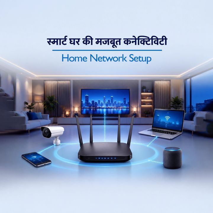 Home Network Setup & Troubleshooting 1 – Mobile, Computer & Electronics poster design