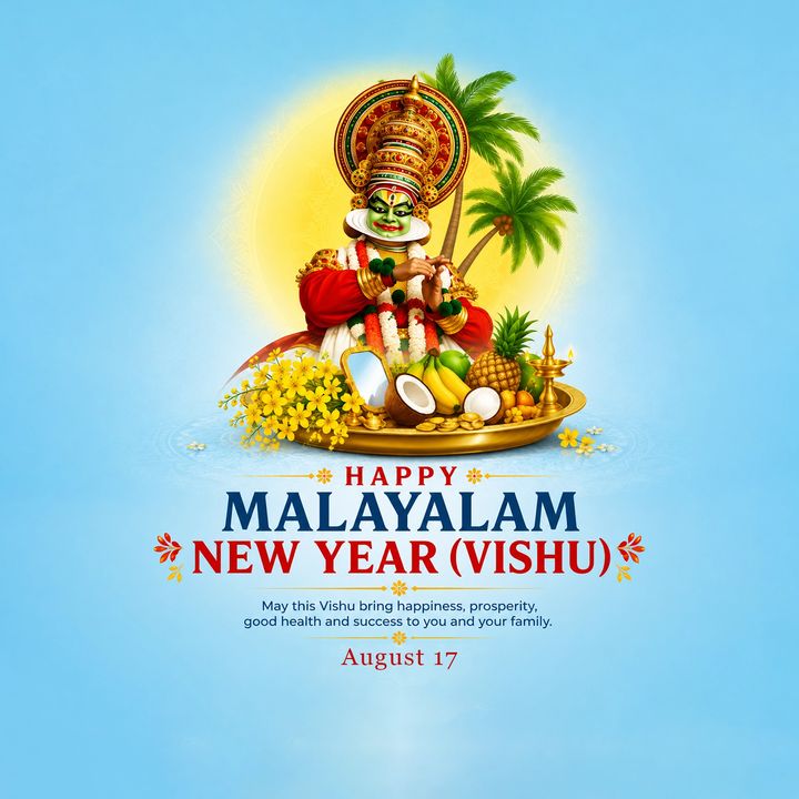 Malayalam New Year 4 poster design