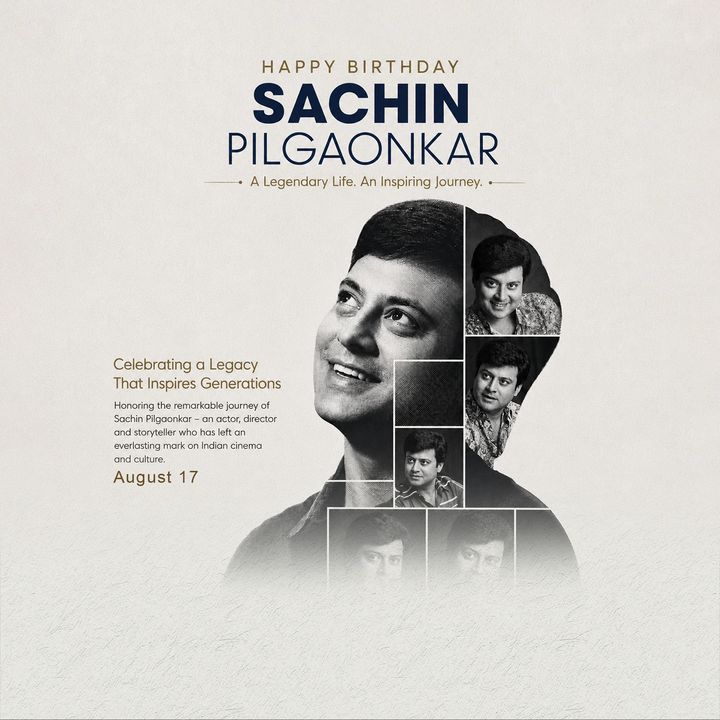 Sachin Pilgaonkar 4 poster design