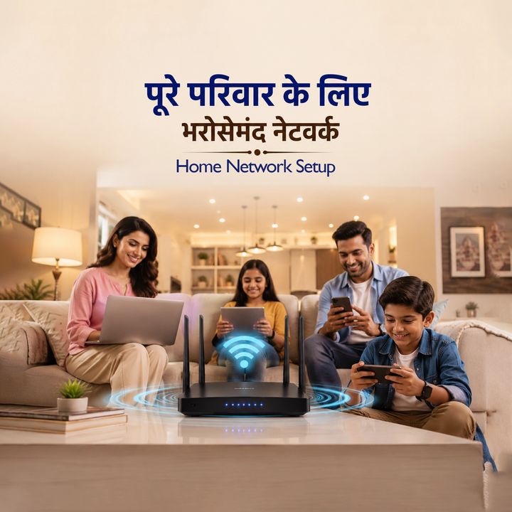 Home Network Setup & Troubleshooting 17 – Mobile, Computer & Electronics poster design