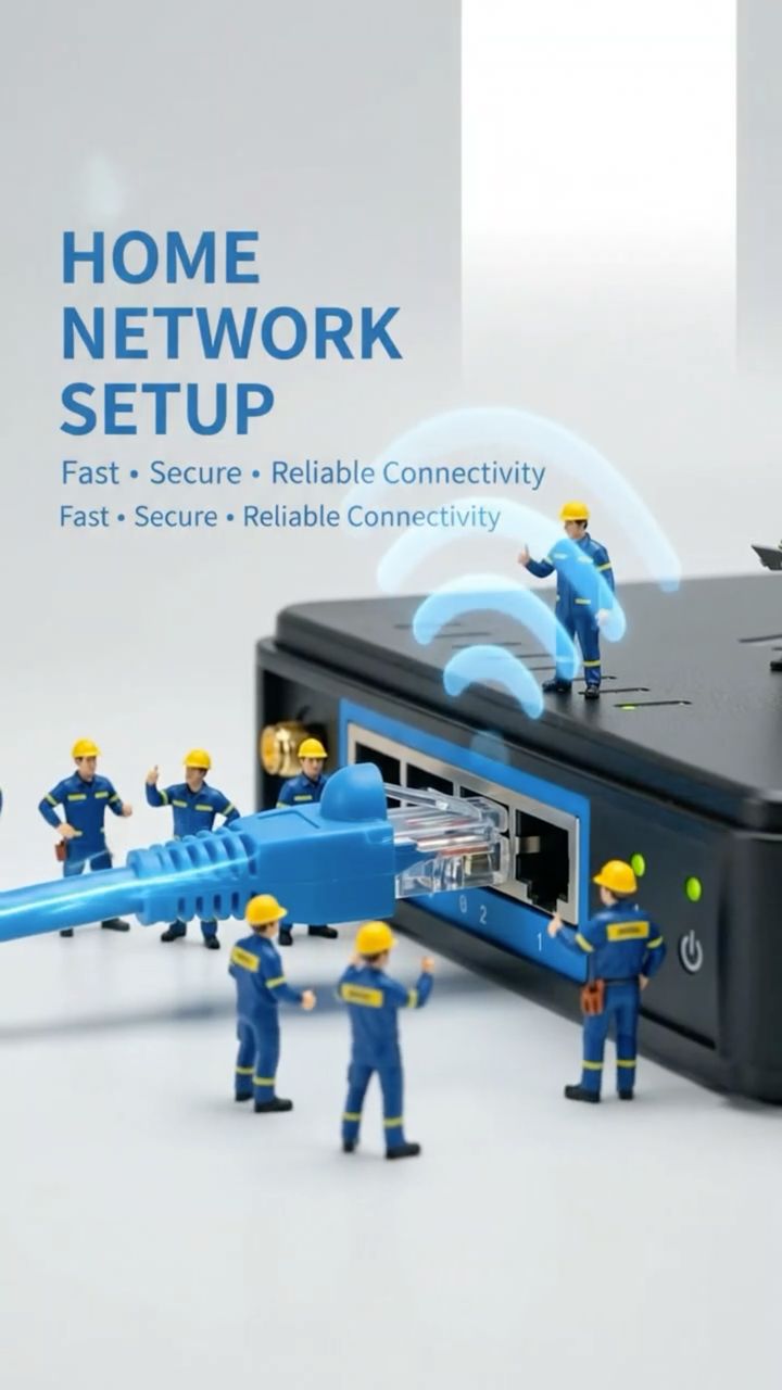 Home Network Setup 6 poster design