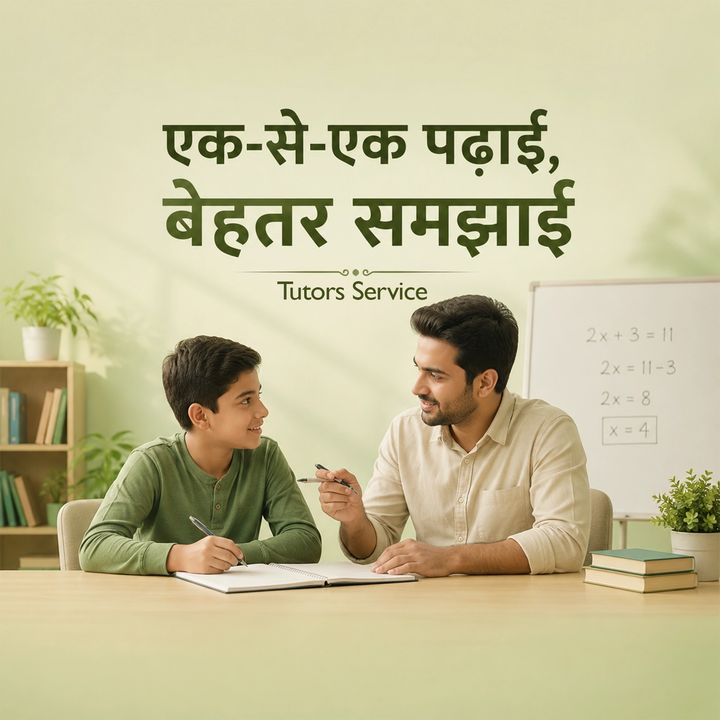 Coaching Private Tutor 4 poster design