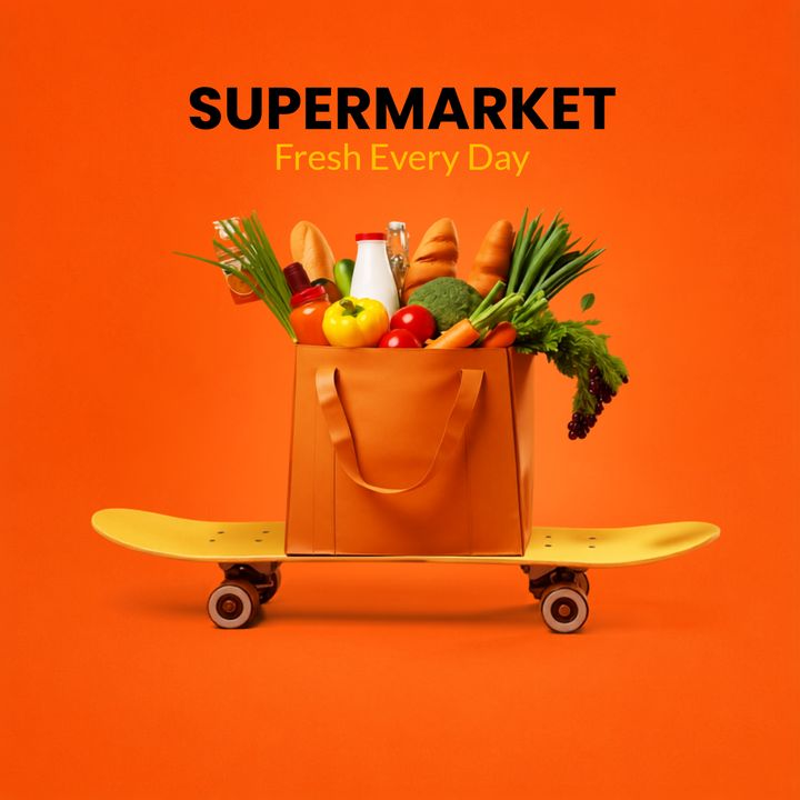 Supermarket 3 poster design